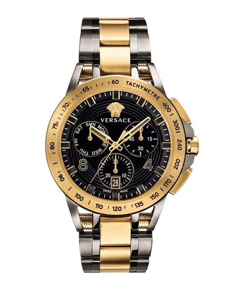 mens gold versace watch